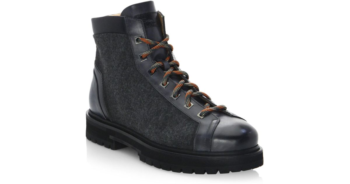 santoni hiking boots