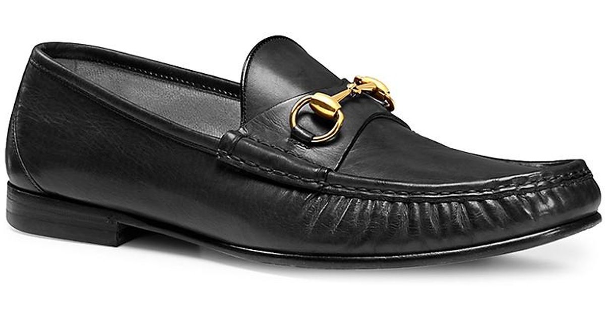 Gucci 1953 Horsebit Leather Loafer in Black for Men - Lyst
