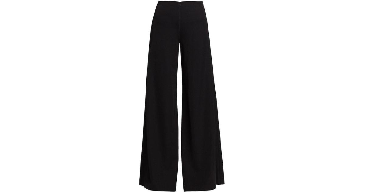 Silvia Tcherassi Synthetic Jumbo Wide-leg Pants in Black | Lyst