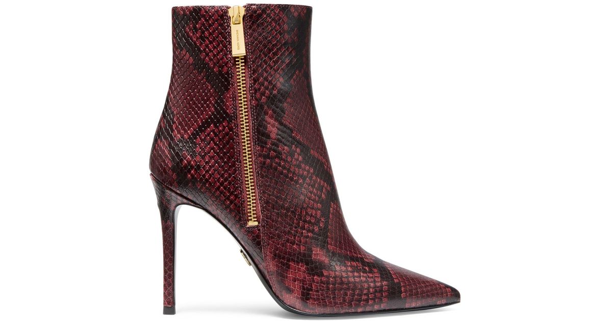 michael kors snakeskin booties