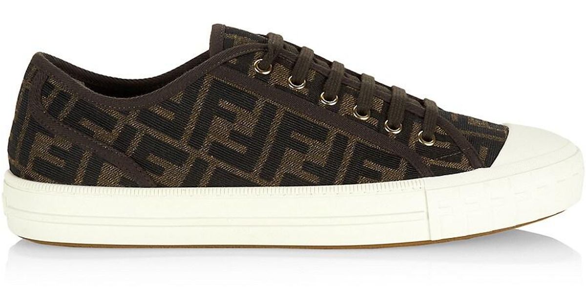 Fendi Synthetic Domino Low-top Sneakers for Men | Lyst