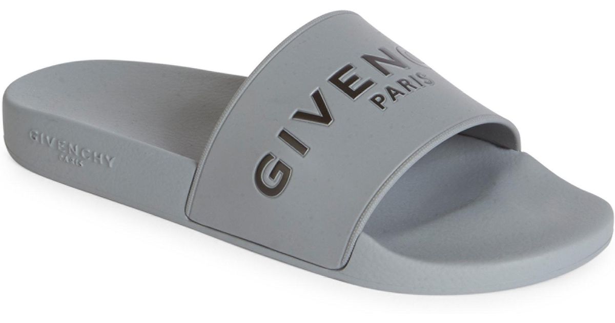 grey givenchy slides