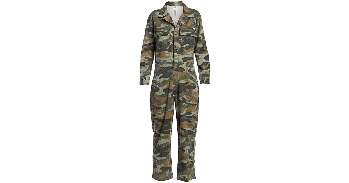 Camo denim playsuit Clearance