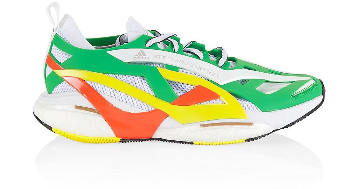 adidas By Stella McCartney Synthetic Asmc Solarglide Sneakers in Green | Lyst