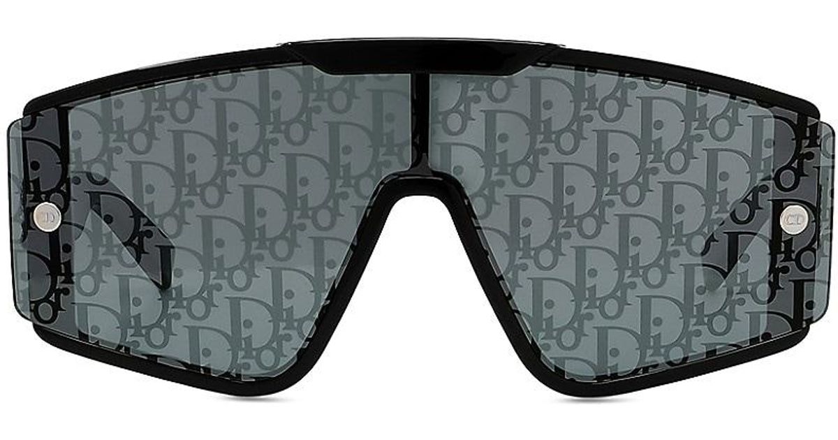 Dior Diorxtreme Logo Mask Sunglasses in Black Lyst