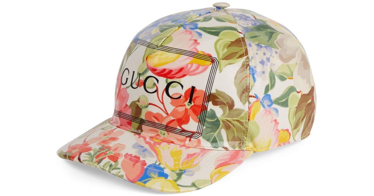 gucci floral cap