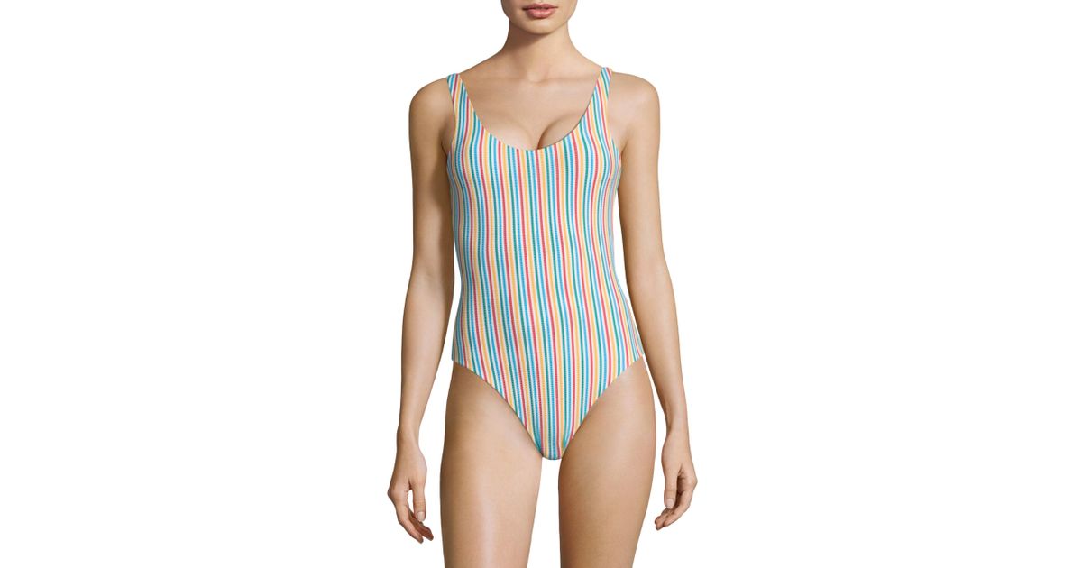 onia striped one piece