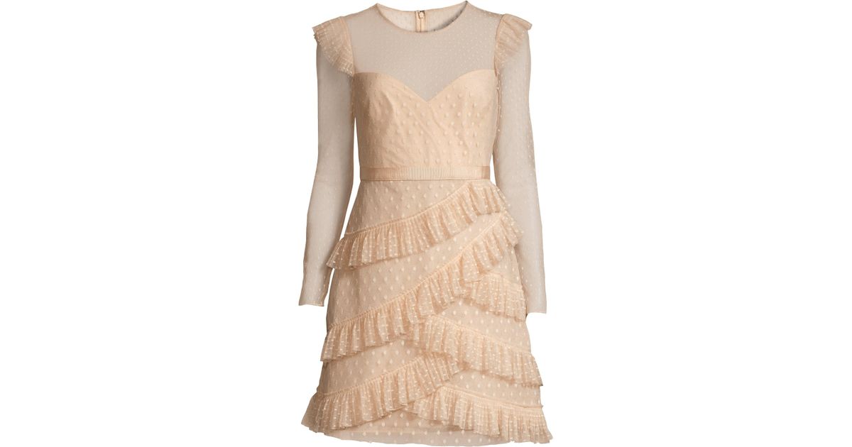 bcbg pleated tulle mini dress