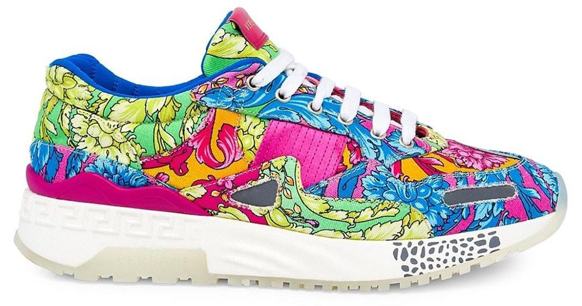 Versace multi pattern achilles sneakers Clearance