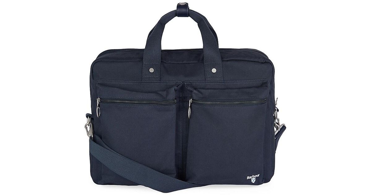 Barbour Cascade Convertible Laptop Bag in Blue for Men | Lyst