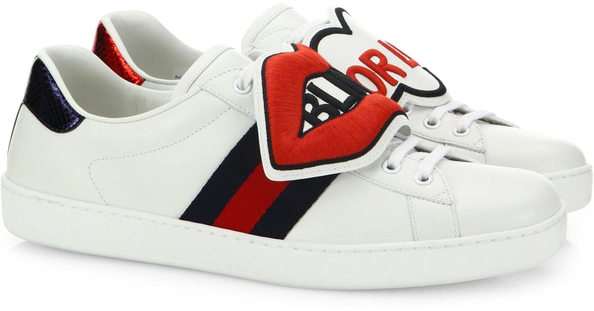 gucci blind for love ace sneakers