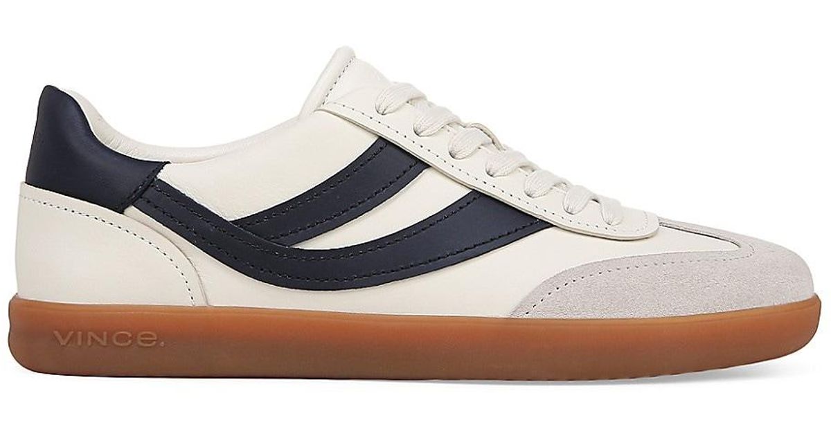 vince rhea leather platform sneakers
