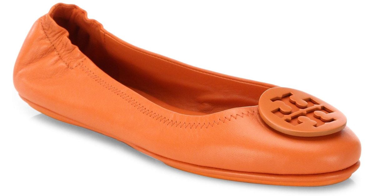 Tory Burch Minnie Travel Leather Ballet 