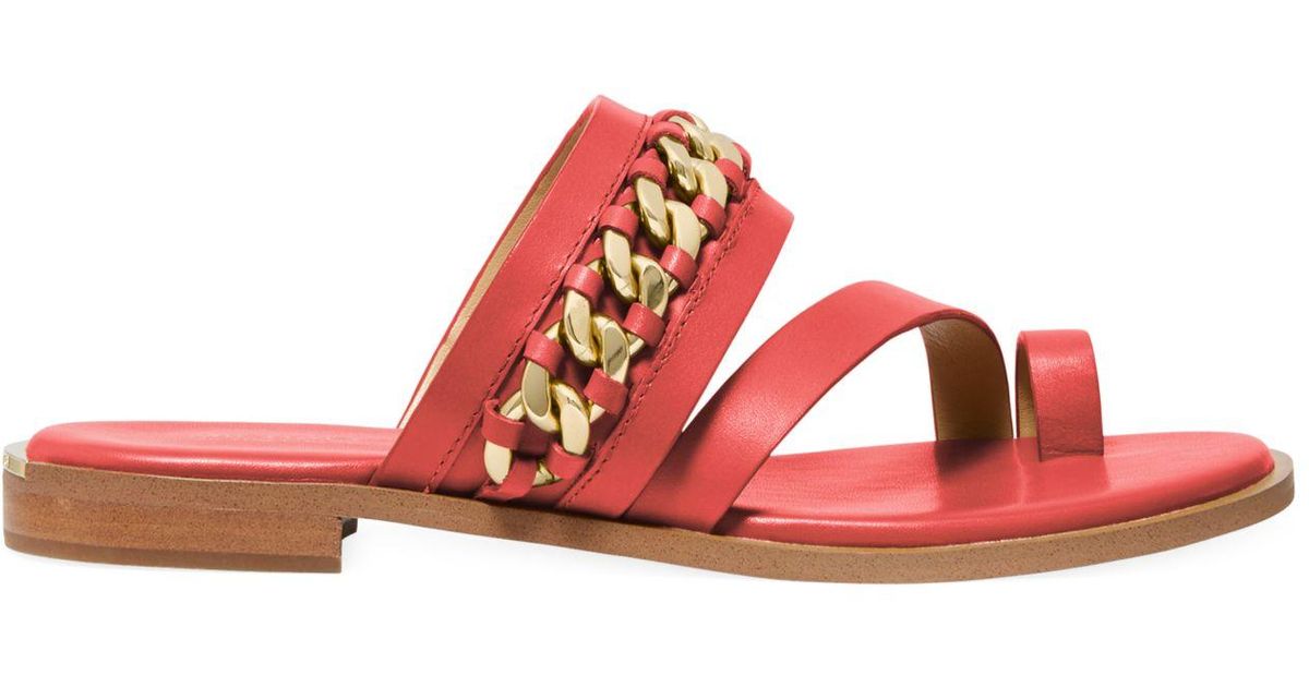 michael kors coral sandals