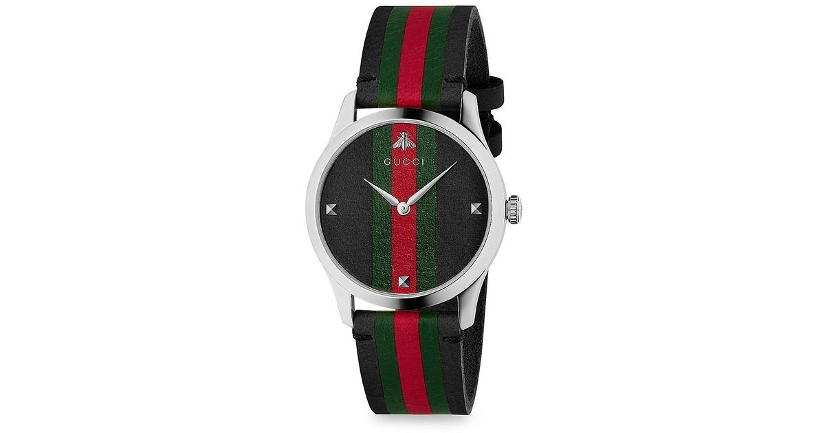 Gucci Ya1264079 G-timeless Leather And 