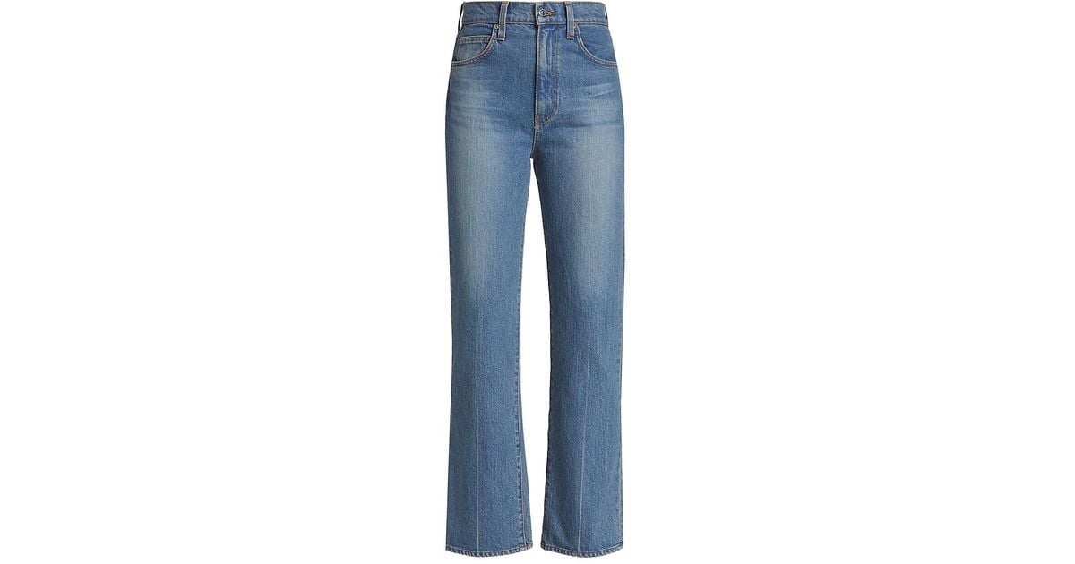 Veronica Beard Joey Cowboy Crease Jeans in Blue Lyst