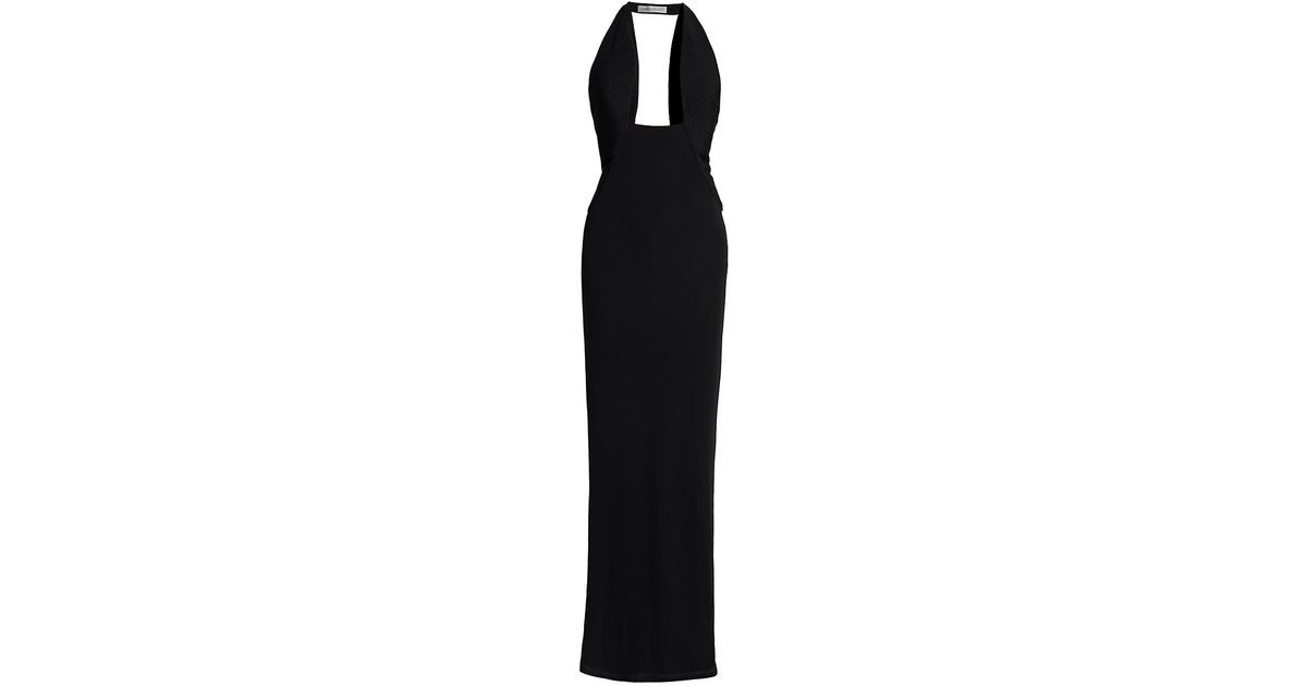 Christopher Esber Tailored Slope Halter Dress in Black | Lyst