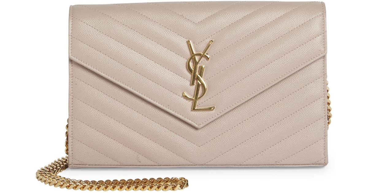medium monogram mattelasse leather chain wallet
