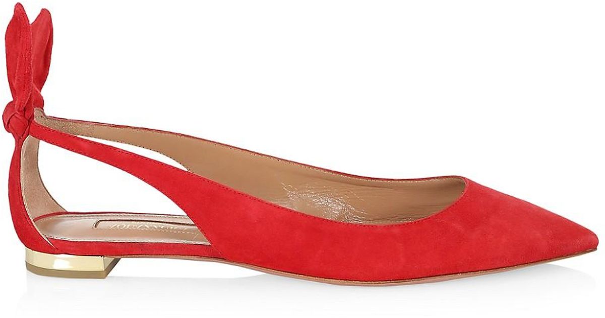 aquazzura deneuve ballet flats