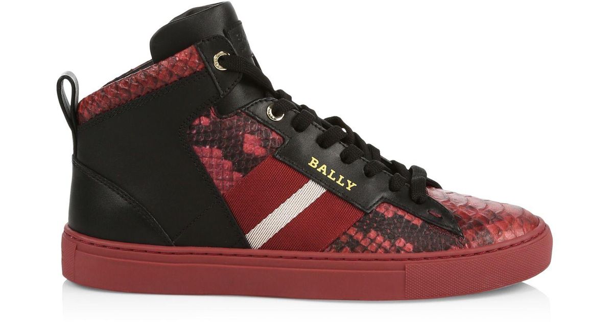 bally snake sneakers