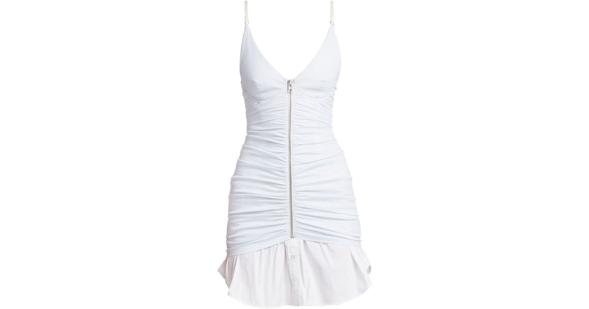 alexander wang ruched dress