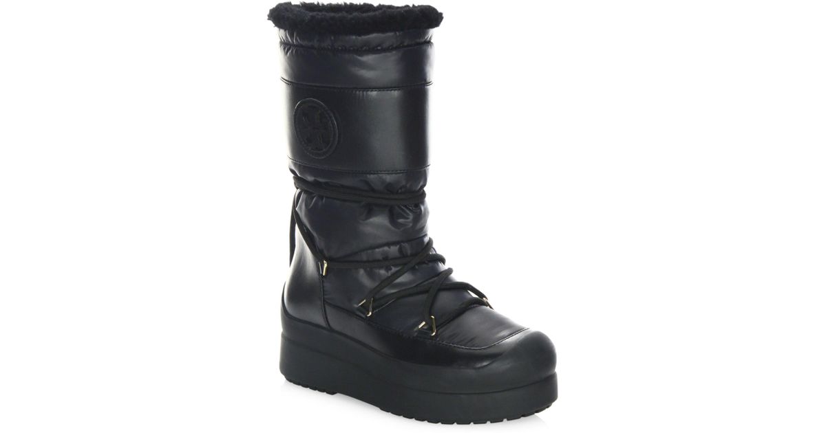 tory burch cliff snow boots