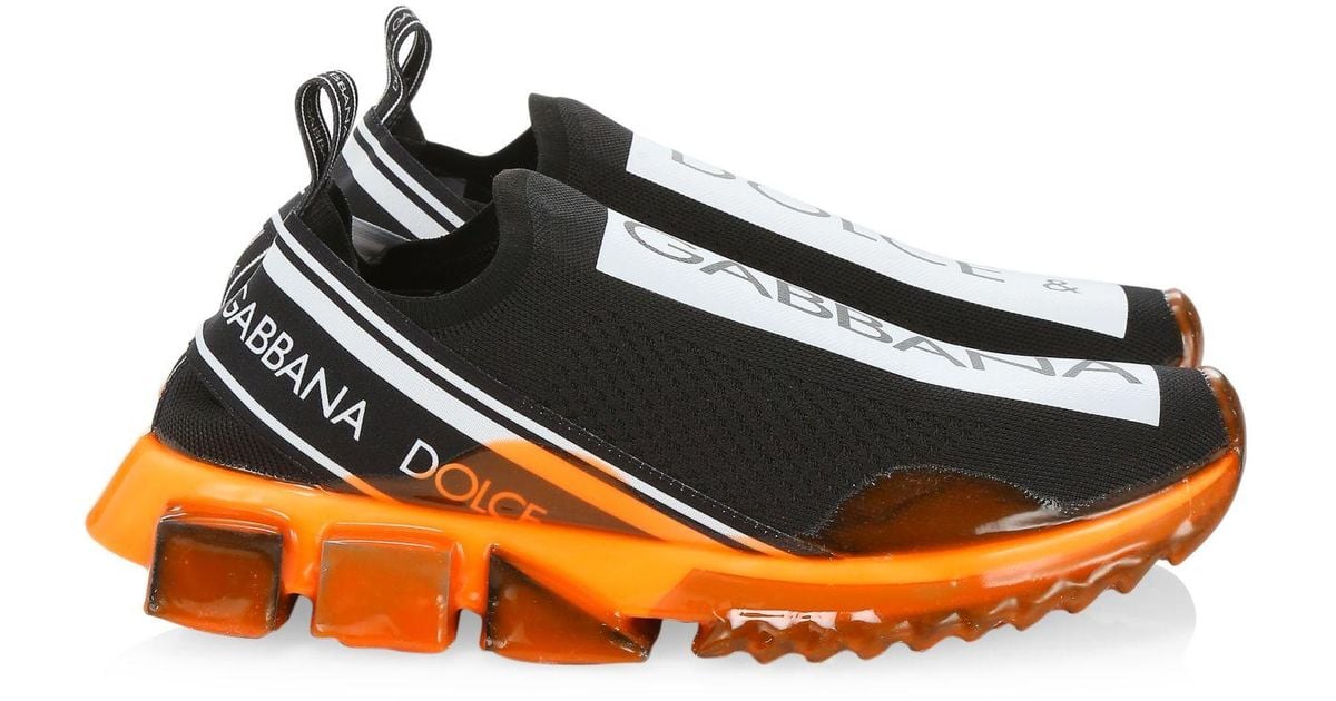 dolce and gabbana sneakers orange
