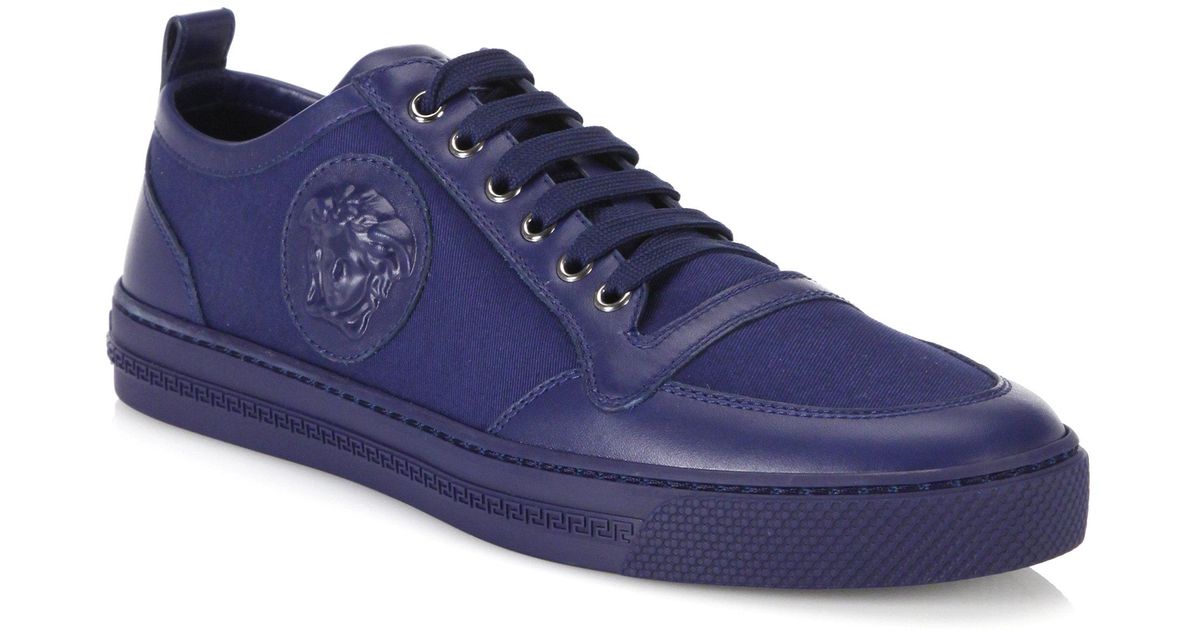 blue versace sneakers