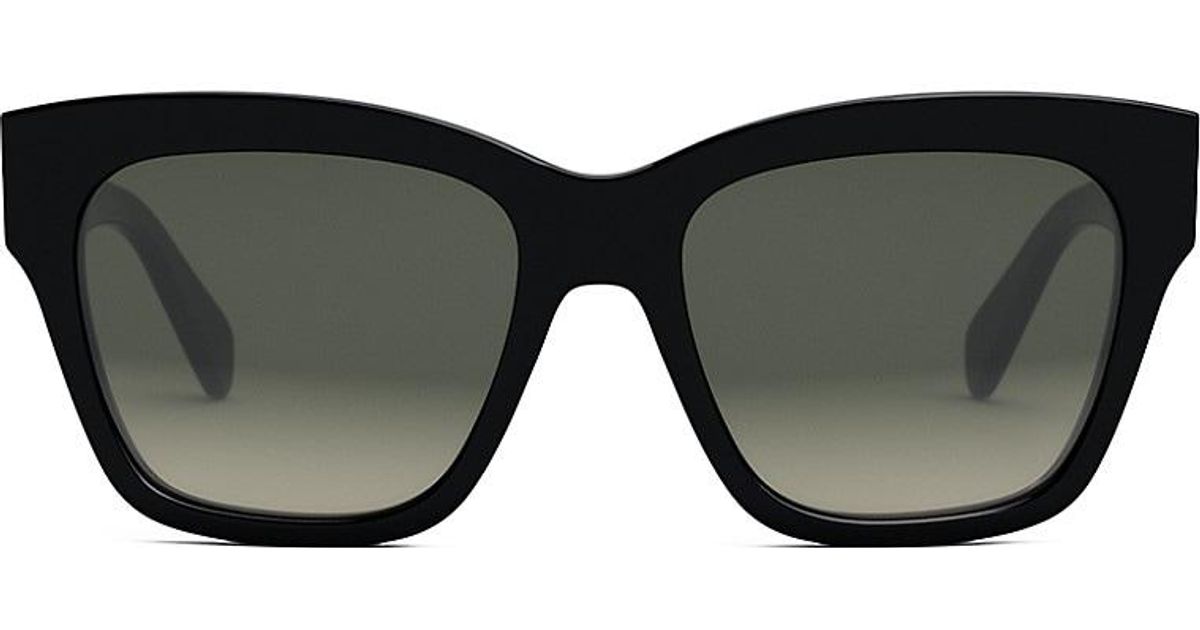 Celine Triomphe 55mm Geometric Sunglasses in Black Lyst