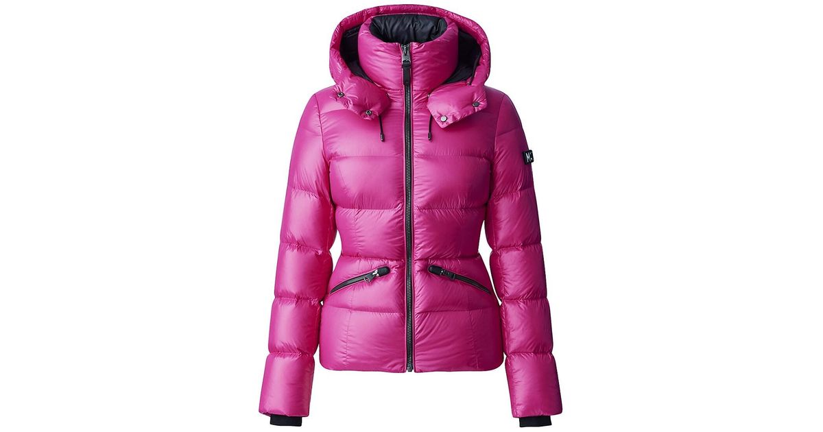 mackage pink puffer