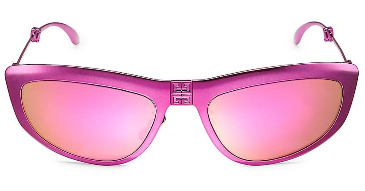 Givenchy 57mm Cat Eye Trifold Sunglasses in Pink Lyst