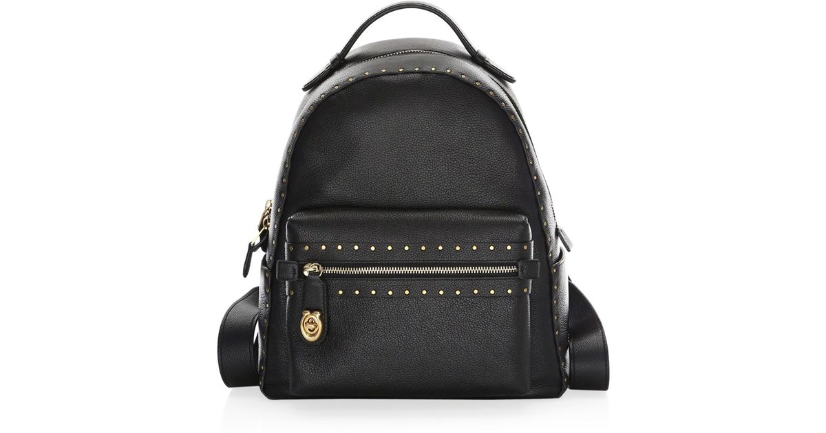 coach campus backpack with rivets