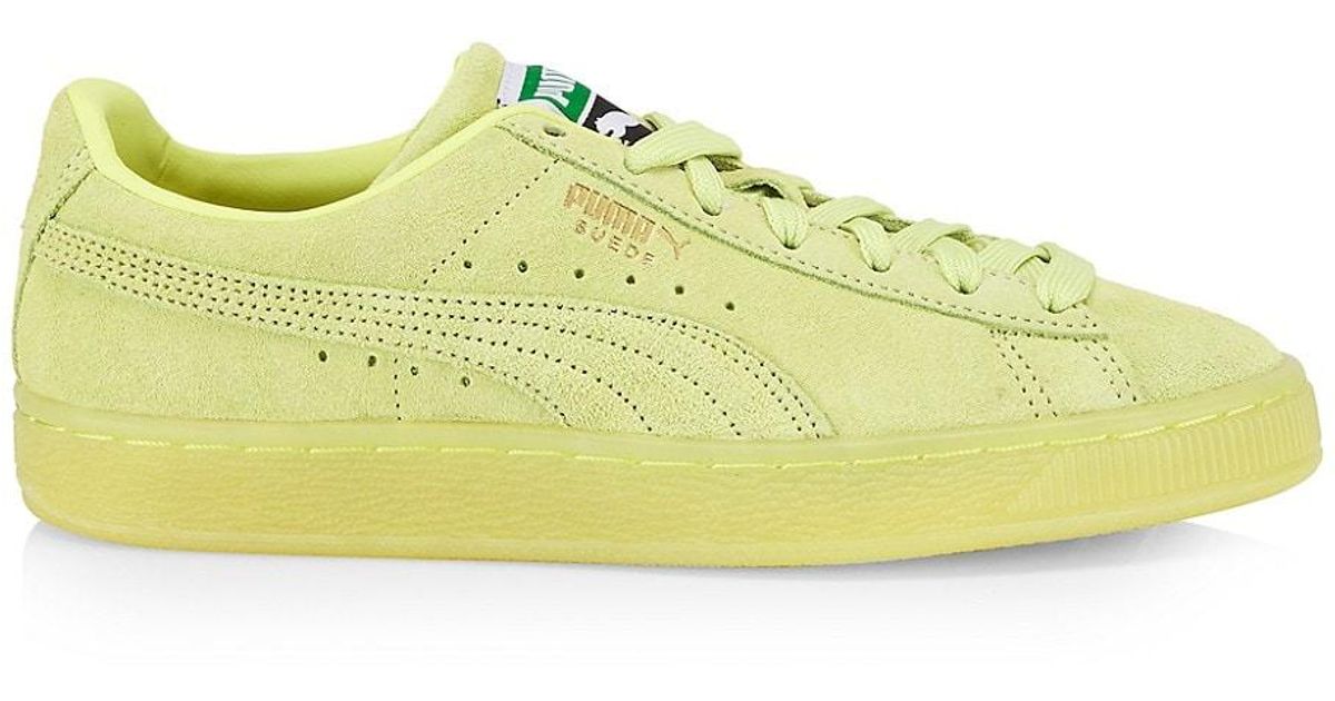 PUMA Classic Xxi Suede Sneakers in Yellow | Lyst