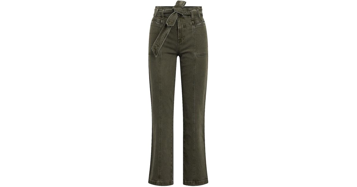 Hudson Jeans Denim Utility Straight-leg Ankle Jeans in Green | Lyst