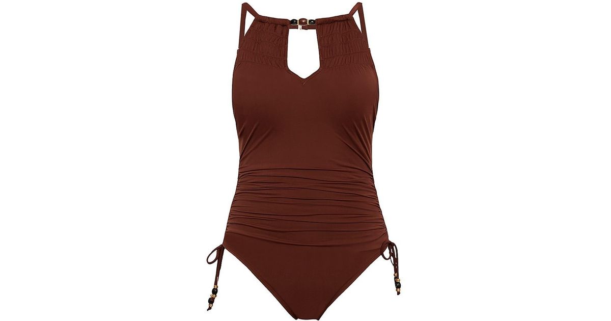 Magicsuit Marley Sachi One-piece Swimsuit in Brown | Lyst