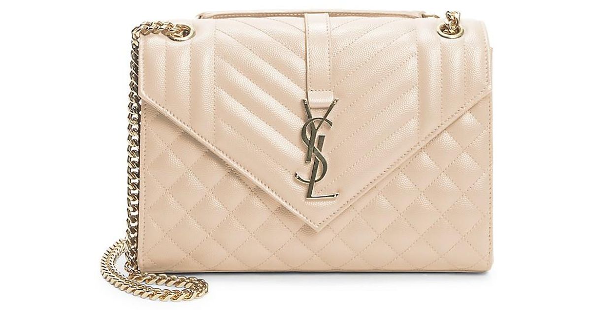 medium envelope monogram matelassé leather shoulder bolsa