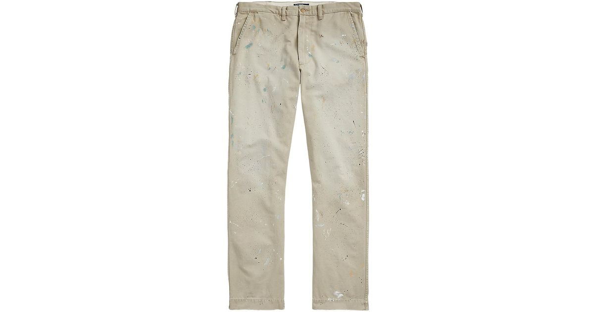 Polo Ralph Lauren Paint-splatter Salinger Chino Pants in Natural for ...