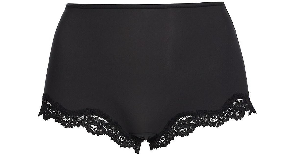 Skims Lace Boy Short in Black Lyst