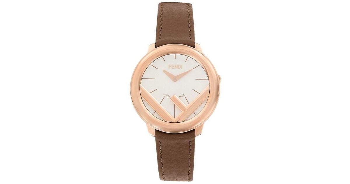 ★在庫確認★ FENDI Run Away Rose Gold tone Bracelet Watch Fendi Womens Run Away Watches | Direct Luxury