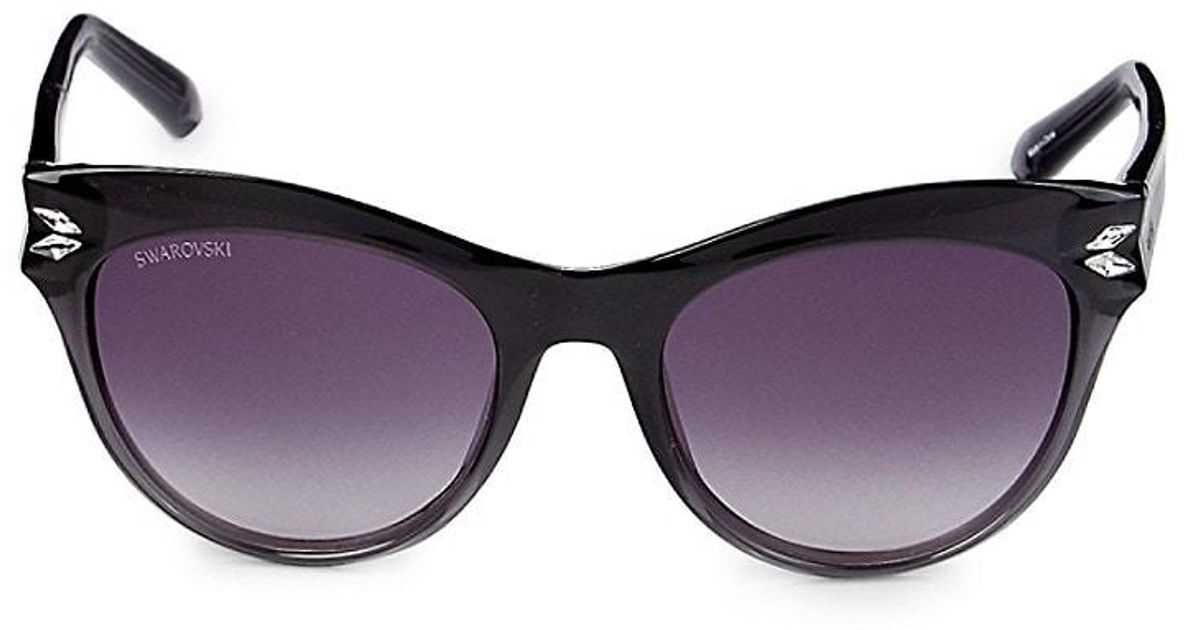 Swarovski 51mm Injected Crystal Cat Eye Sunglasses Lyst