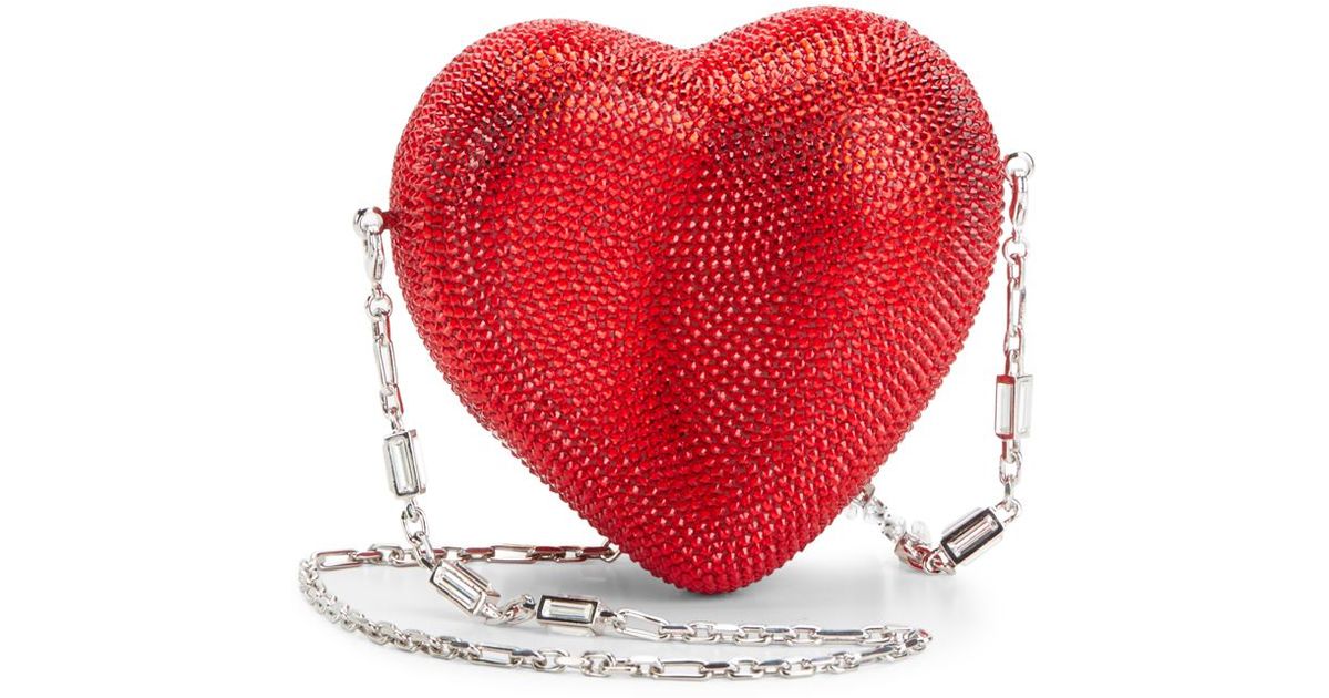 Judith Leiber Red Heart Clutch