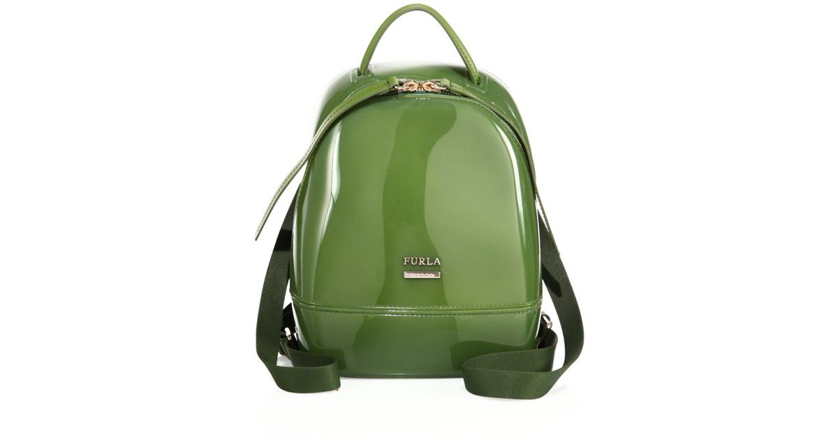 Furla Synthetic Candy Solid Backpack in Olive (Green) - Lyst