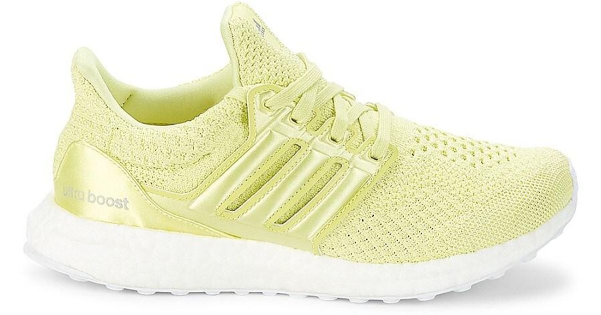 adidas Ultra Boost Mesh-knit Trainers in Yellow | Lyst