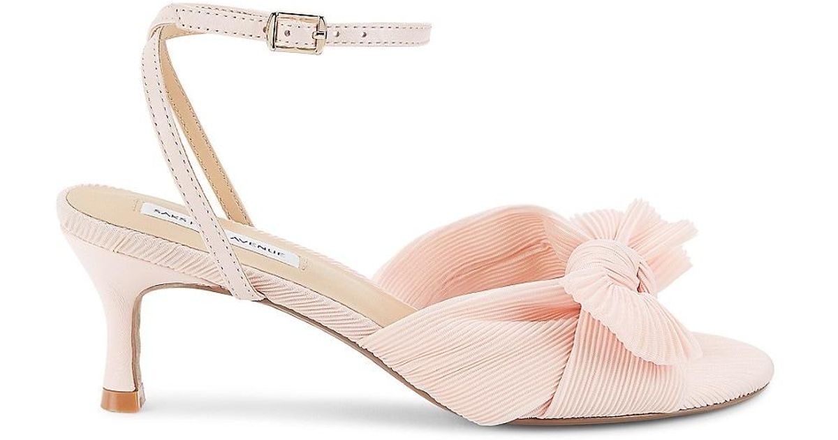 Saks Fifth Avenue Saks Fifth Avenue Sammy Bowknot Leather Kitten Heel