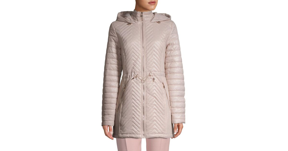 chevron quilted jacket