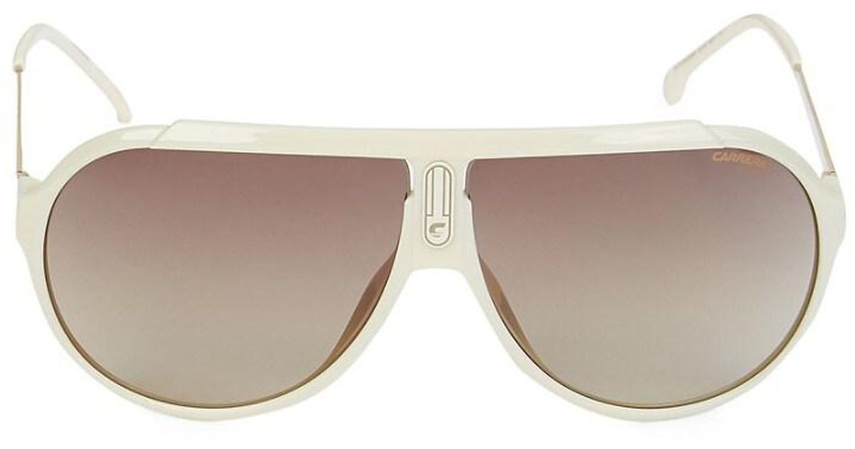 Carrera 63mm Pilot Sunglasses in Ivory (White) Lyst