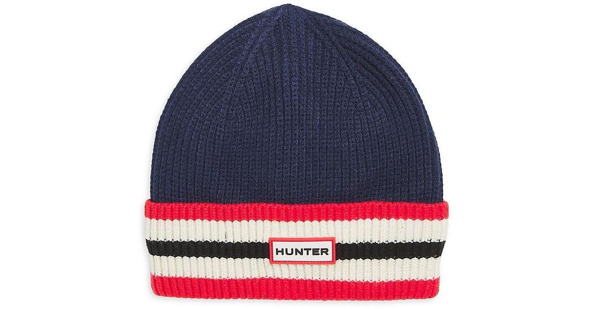 Bonnet Beanie Rayé Femme Universal Thread – Bleu Marine, Neuf