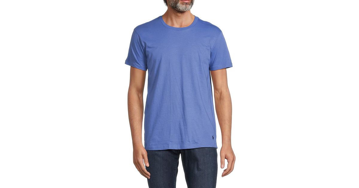 Polo Ralph Lauren 3pack Classic Fit Undershirts in Blue for Men Lyst UK