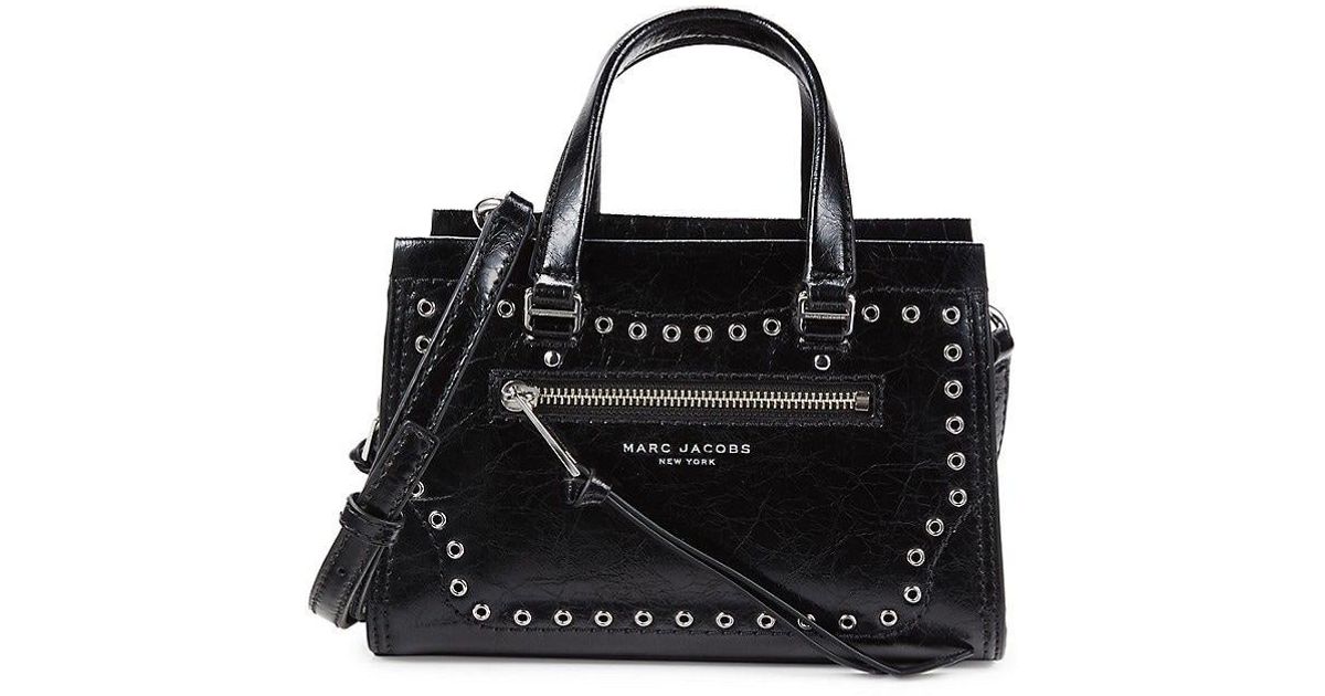 Marc Jacobs Mini Cruiser Eyelet Top Handle Bag in Black | Lyst