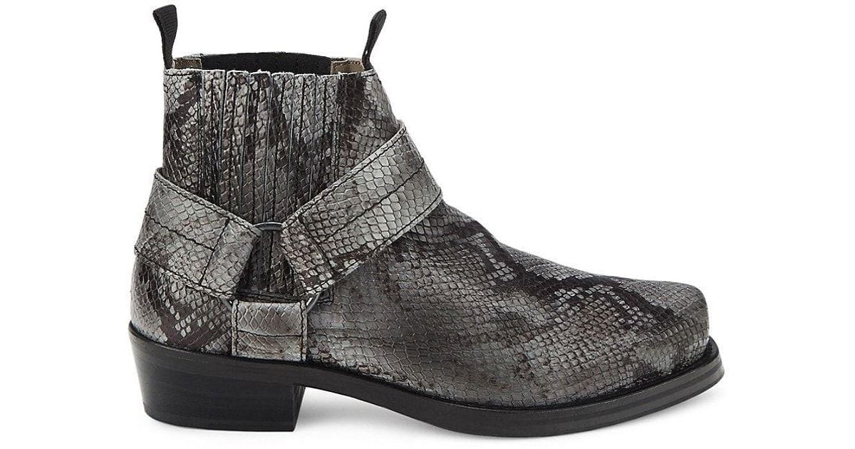 All saints snakeskin shop boots